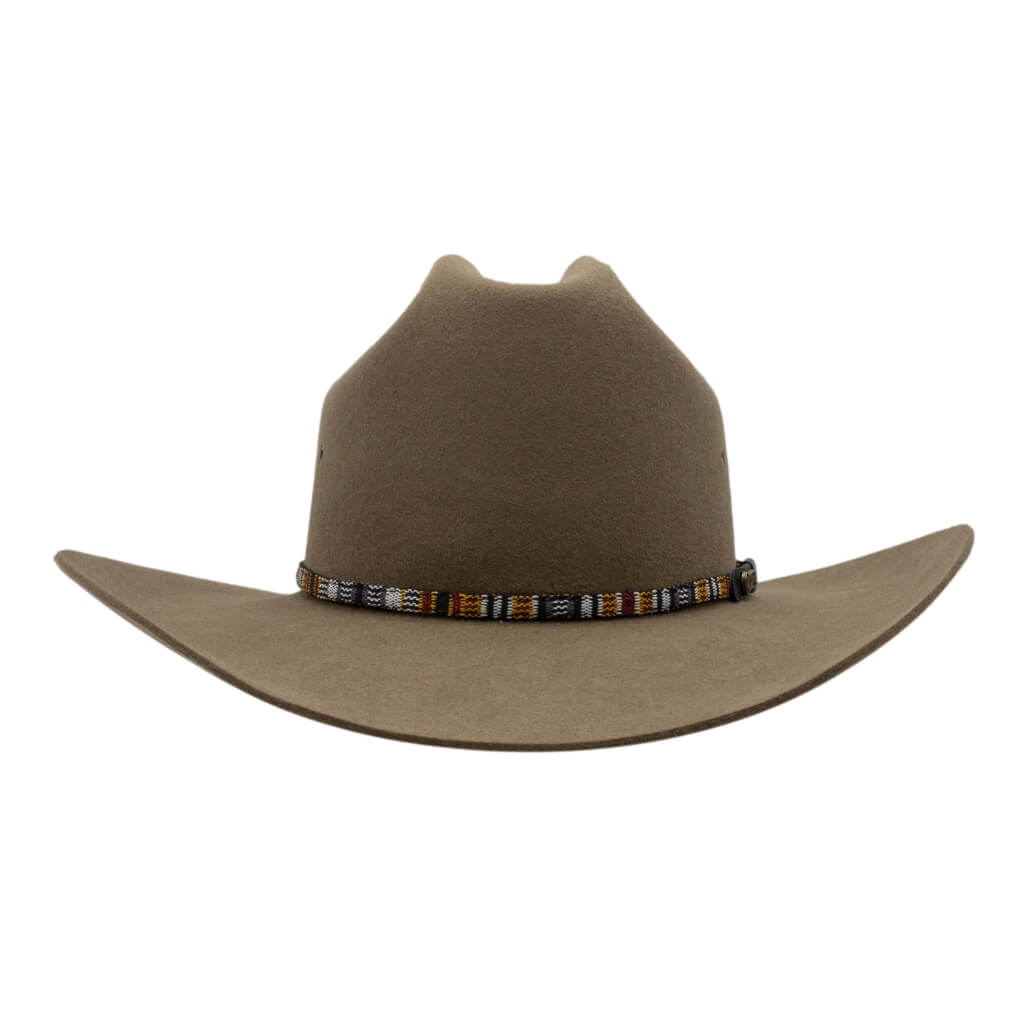 Front view of Akubra hat Bronco - Sorrel Tan