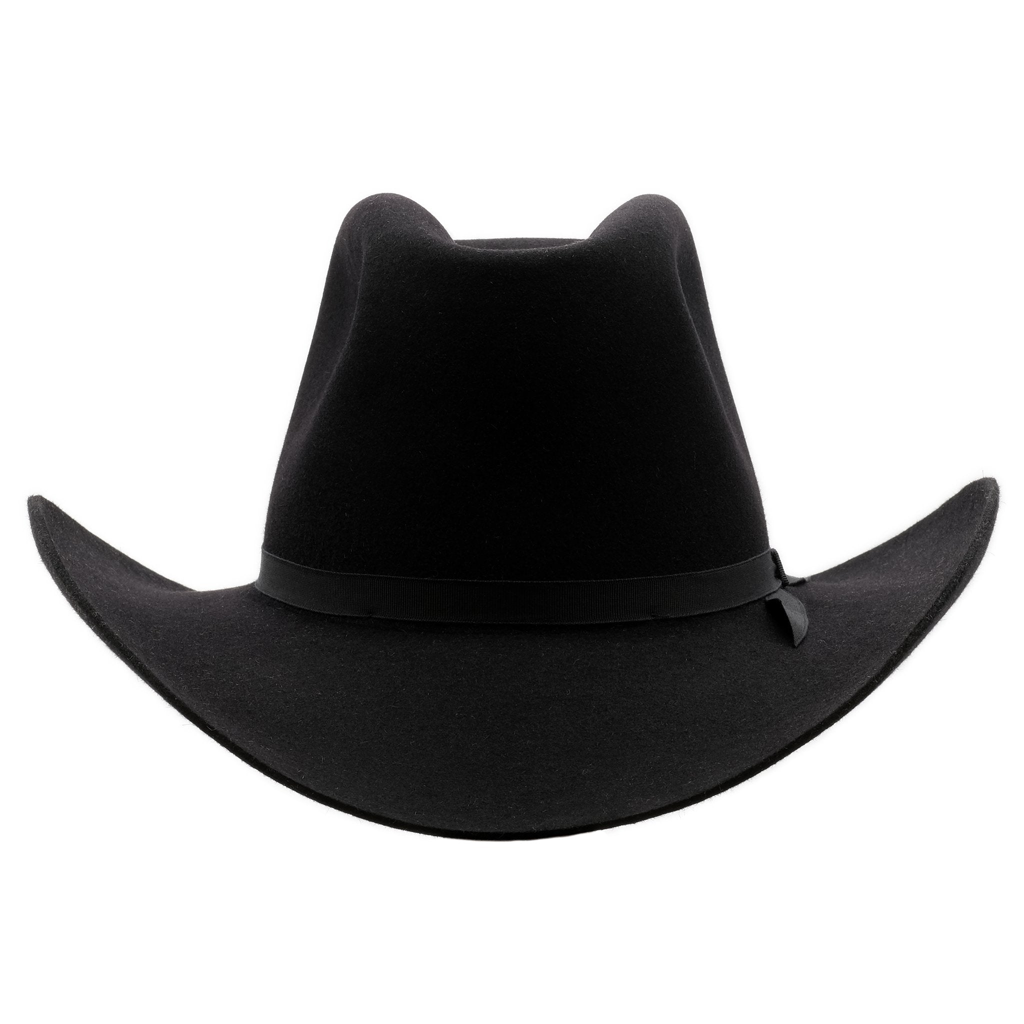 Front on view of Akubra Bobby in Black