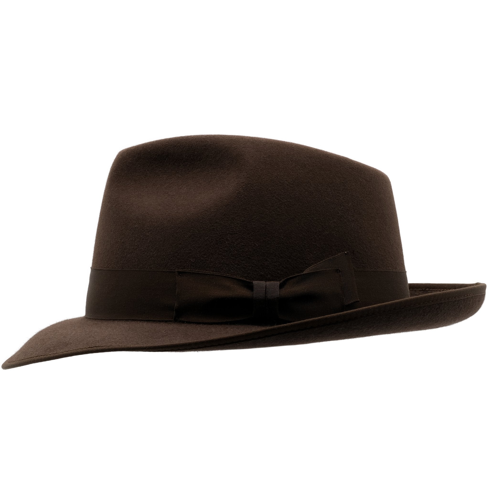 Side view of Akubra Stylemaster hat in Loden colour