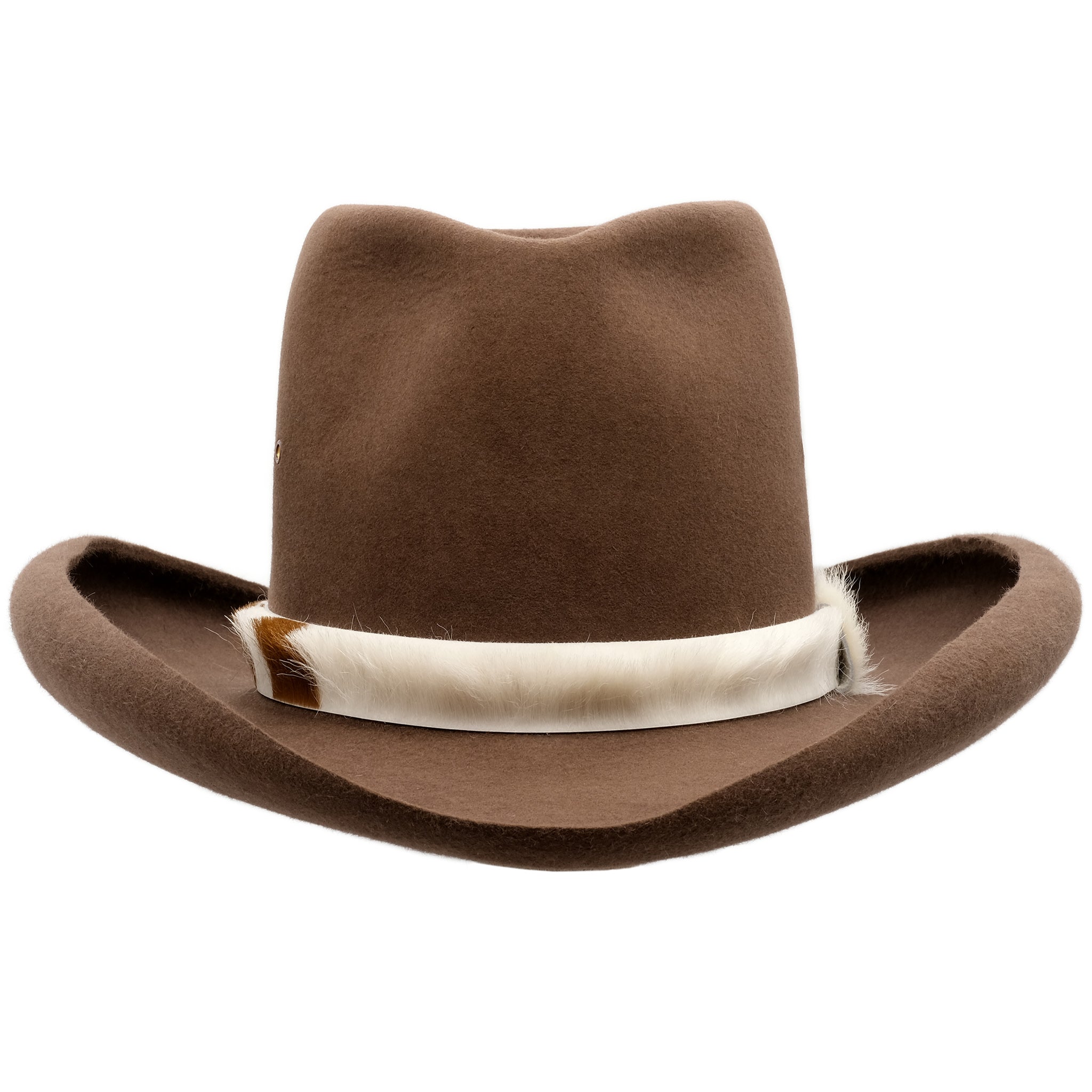 Front-on view of Akubra Sombrero in Fawn colour