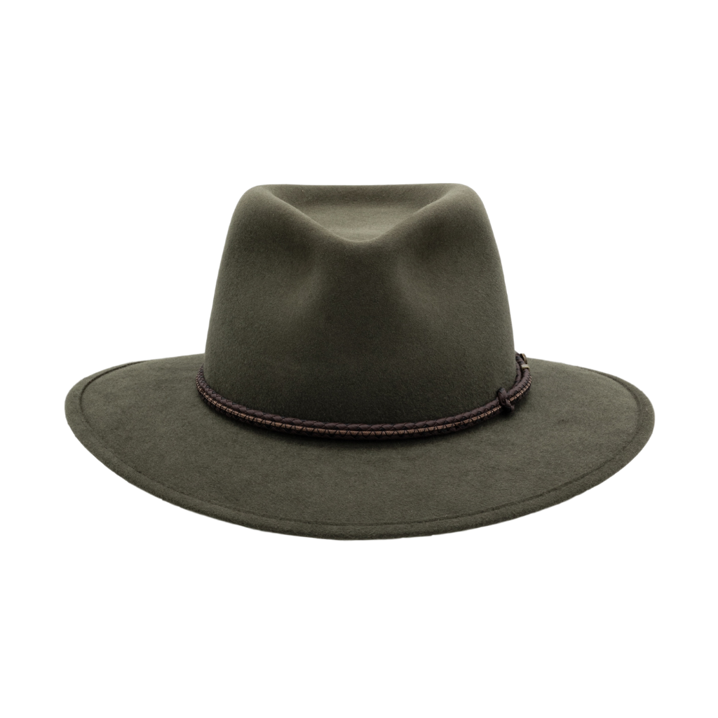 Front view of Akubra Avalon in Fern colour