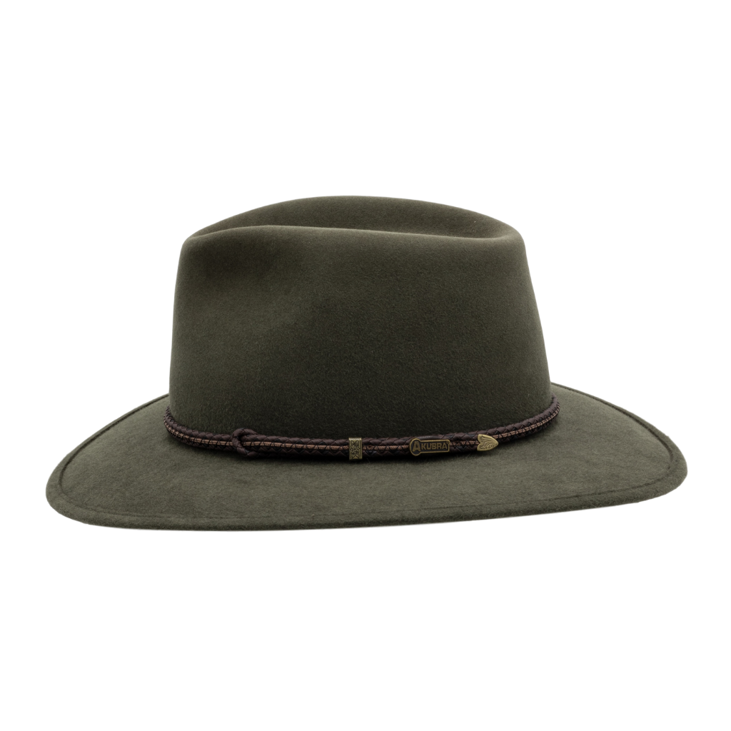 Side view of Akubra Avalon in Fern colour