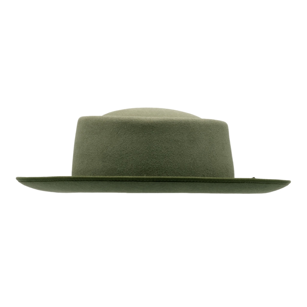side view of Akubra Pastoralist hat in Bluegrass Green
